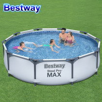 Bestway Round Adult Bracket Pool Outdoor Large Children Stents Pool Raising Fish Pool Family Swimming Pool