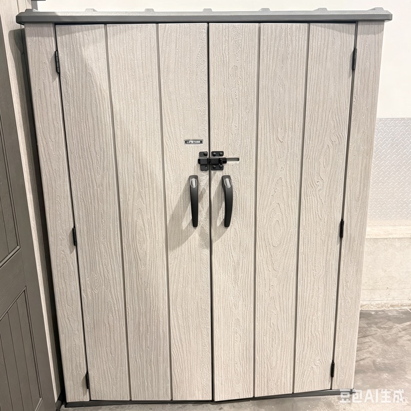 Special Offer: Keluaitai Storage Box, Storage Cabinet, Miscellaneous Items, Balcony, Outdoor, Waterproof, Sun-Proof Cabinet, Stone Gray