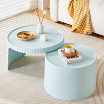 Lumière Extravagant Modern Folding Tea Table Home Living Room High-end Atmospheric Round Tea Table Small Family Type Cream Wind Combined Tea Table