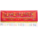 Баннер лотереи Gate Jinyu Mantang's недавно резиденция Bazaxi, вышитая красная ткань, висящая дверь, свадьба, праздничный новый год, вышивающие продукты