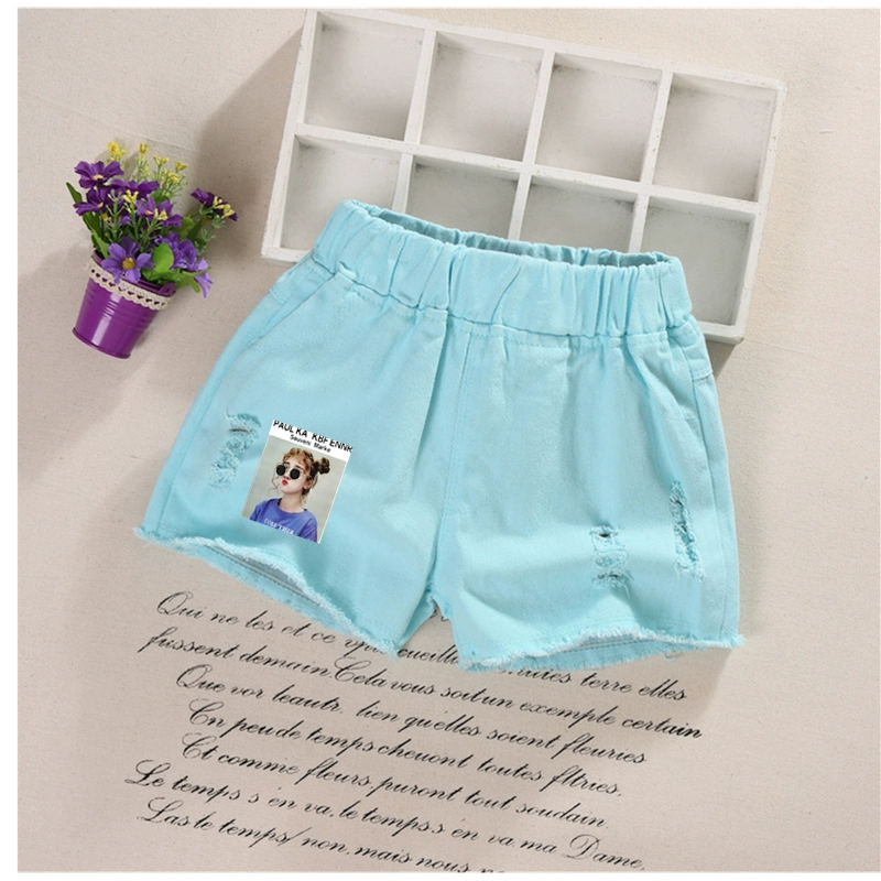 Quần short trẻ em mới bé trai màu rắn Quần short mùa hè trong quần lớn trẻ em nóng bỏng denim màu nhạt không phai quần short trẻ em - Quần jean quần áo thể thao trẻ em