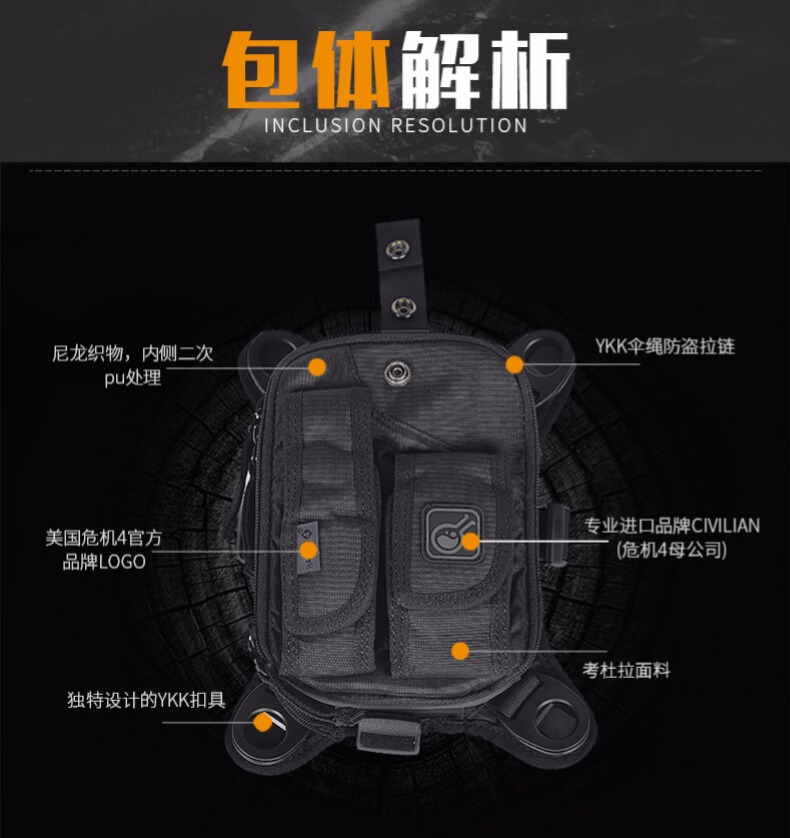 Hazard4 American Khủng Hoảng 4Cordura Tactical Hidden Phần Mô-đun Ngực Túi Lưu Trữ Ngoài Trời Phụ Kiện Túi túi đựng mỹ phẩm du lịch
