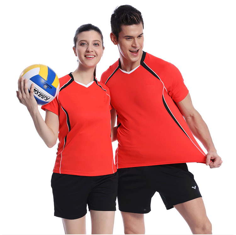 Bộ quần áo bóng chuyền Đồng phục đội tùy chỉnh đồng phục nam và nữ mùa hè Quần áo thể thao tay ngắn Áo thun thấm hút mồ hôi thi đấu bóng chuyền 	quần áo bóng chuyền nam đẹp