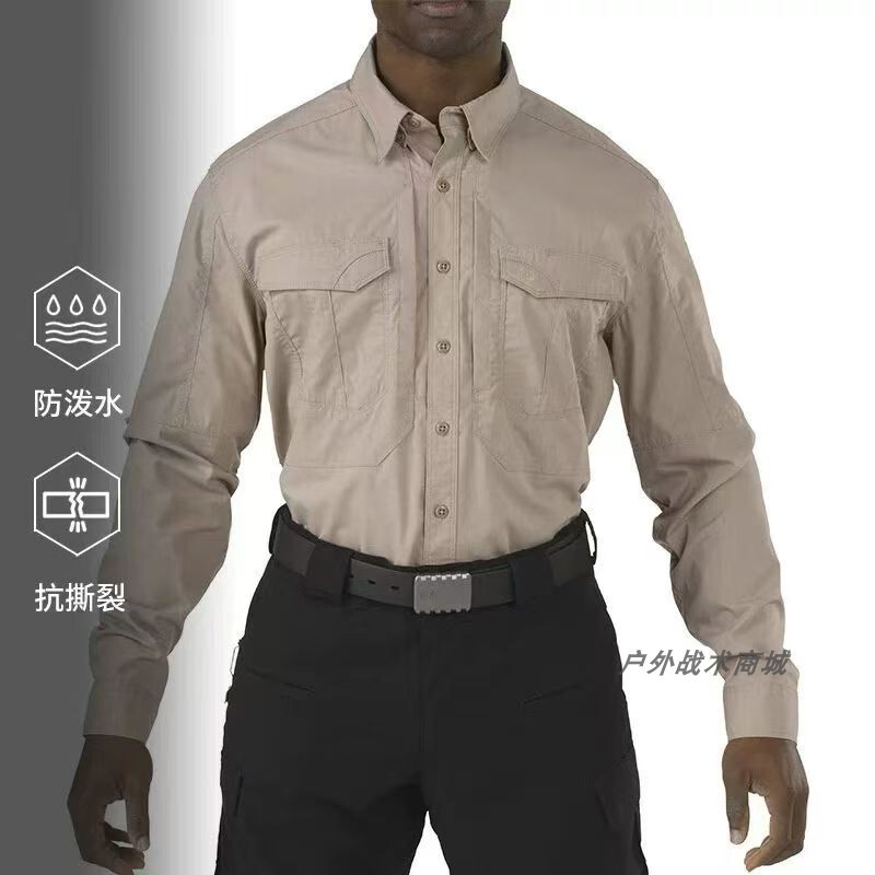 American 5.11 Striker Long-Sleeved Shirt 72399 Outdoor 511 Men's Waterproof Elastic Tactical Long-Sleeved Shirt