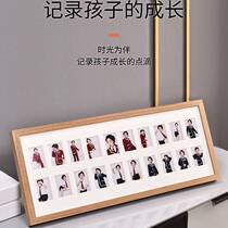 Kindergarten to high school University children attend school childrens grade photo-frame certificate of growing up campus memorial phase hanging wall