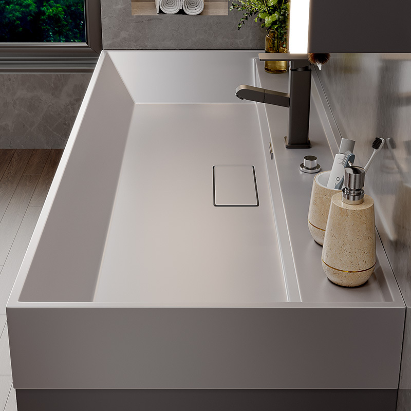 Modern Minimalist Microcrystalline Stone Integrated Basin Bathroom Vanity Sink Cabinet Washbasin Cabinet Bathroom Cabinet Set Modern Minimalist Microcrystalline Stone Integrated Basin Bathroom Vanity Sink Cabinet Washbasin Cabinet Bathroom Cabinet Set