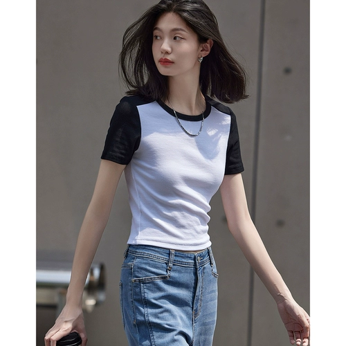 DME в стиле круглое вырезом короткий -насыщенной мала