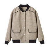 Шерстяное пальто, демисезонная куртка, бейсбольная форма для отдыха, в стиле Шанель