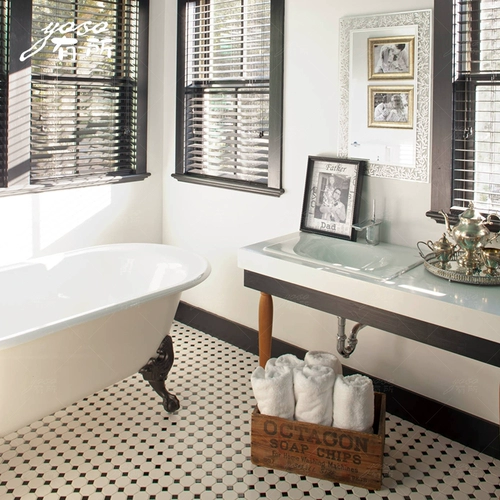 Нордическая мозаичная кирпичная стена кирпич Black Black Brick Black и белая плитка плит