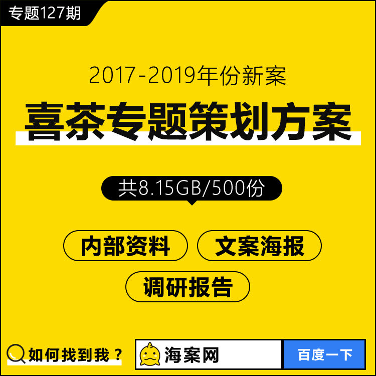 Online Hongxi Tea Thematic Planning Program Beverage Brand Marketing promotes internal operating information and market research