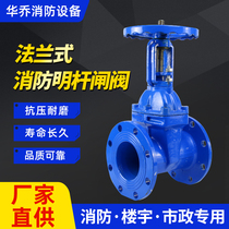 Pump room fire special gate valve open rod flange gate valve DN50~300