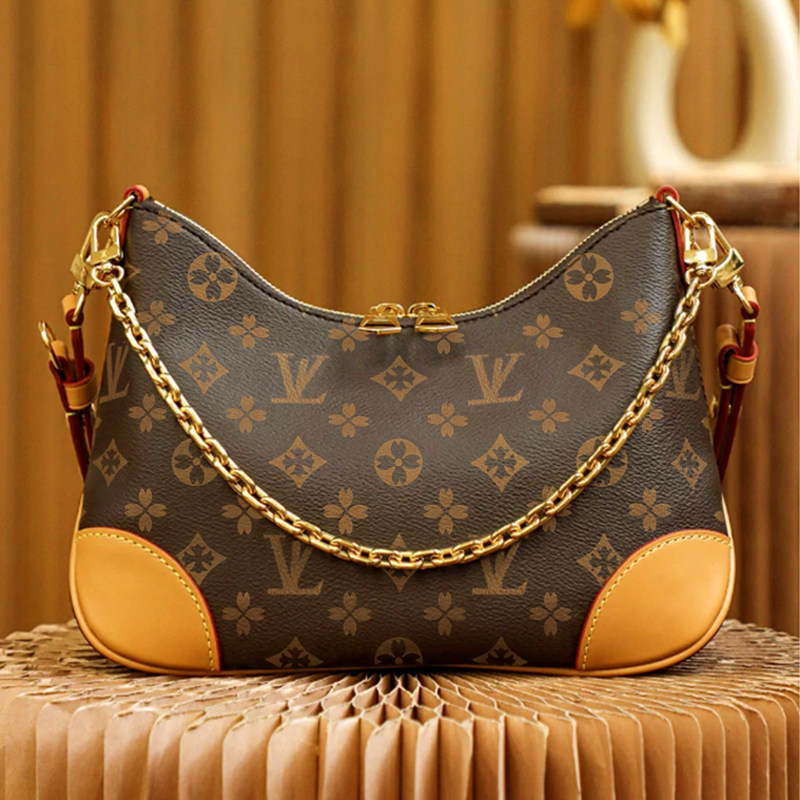 Officially Authenticated Second-Hand Designer Monogram Bag, Genuine Leather Chain Crossbody Bag, Underarm Bag, 2026 New Fashion Model