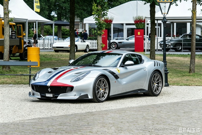 1/43 Bbr Emp F12 Tdf Silver Yellow Tour De France Blue Car Model