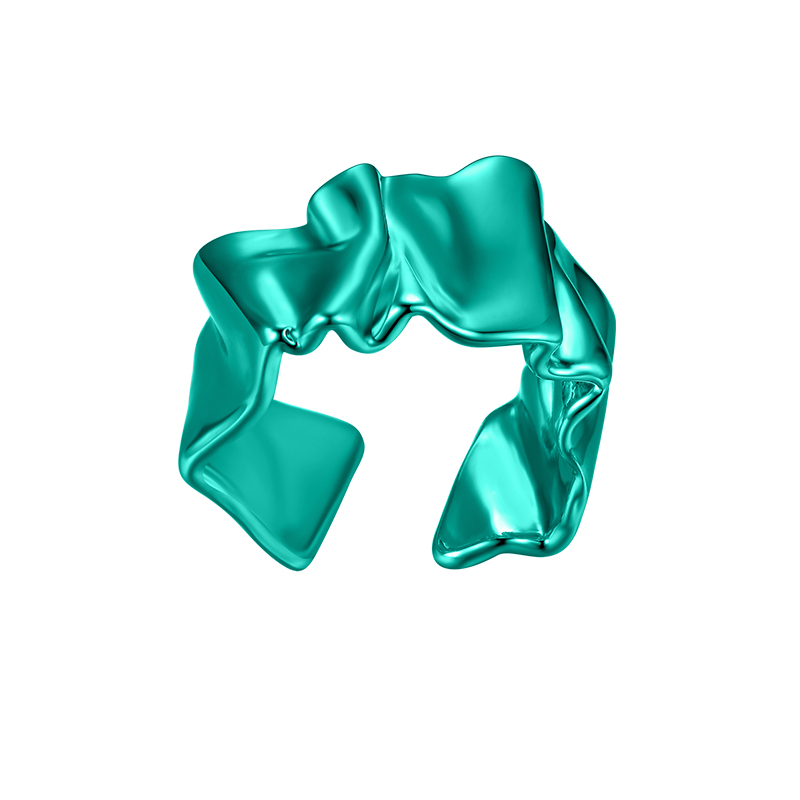 MIF Yiri Luoqi series pleated silk ring women's 2023 new niche design straight ring