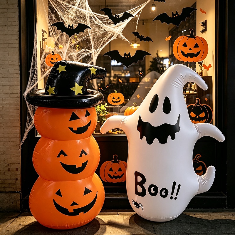 Halloween Event Decoration Props Inflatable Haunted House Outdoor Large Ghost Ornaments Pumpkin Tumbler Halloween Event Decoration Props Inflatable Haunted House Outdoor Large Ghost Ornaments Pumpkin Tumbler