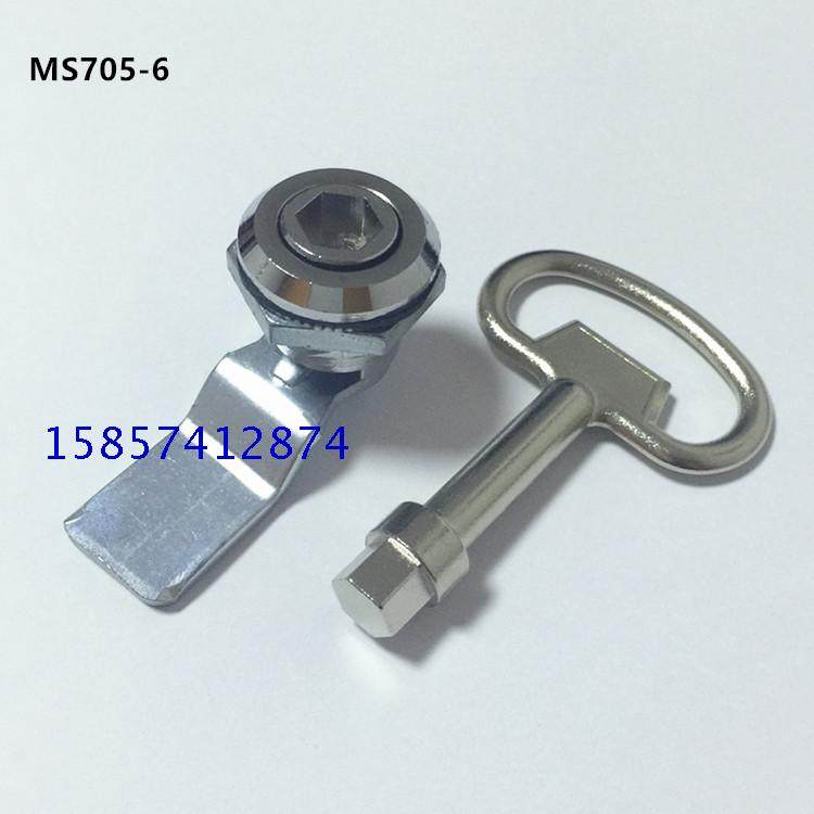 Host shell enclosure MS705-6 M10 inner hexagon lock mechanical distribution cabinet door lock Industrial switch cabinet door lock turning tongue lock