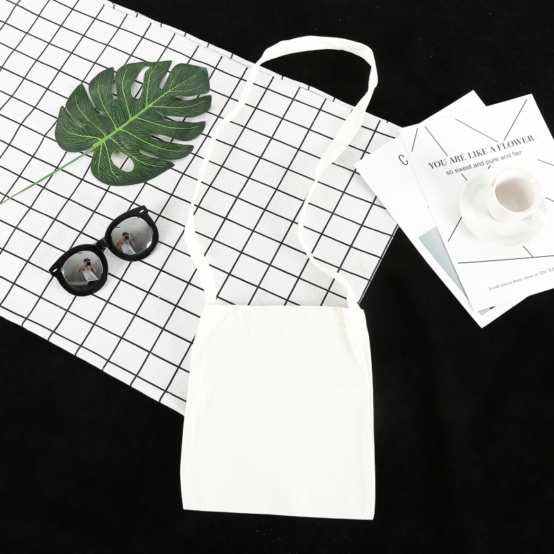 Ready-Made Blank Plain Canvas Bag DIY Art Eco-Friendly Cloth Bag Children's School Hand-Painted Painting Coloring Materials