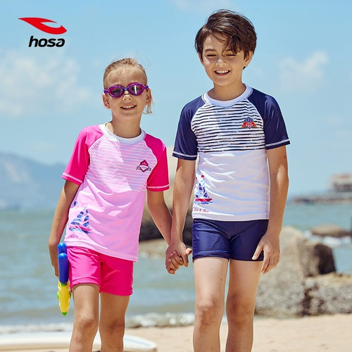 Детский раздельный быстросохнущий мультяшный купальник подходит для мужчин и женщин, защита от солнца, подходит для подростков