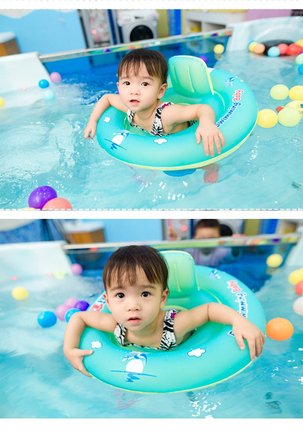Tự du lịch cho bé bơi vòng bé ngồi vòng cho bé bơi vòng đôi túi khí chống rollover - Cao su nổi phao chống lật
