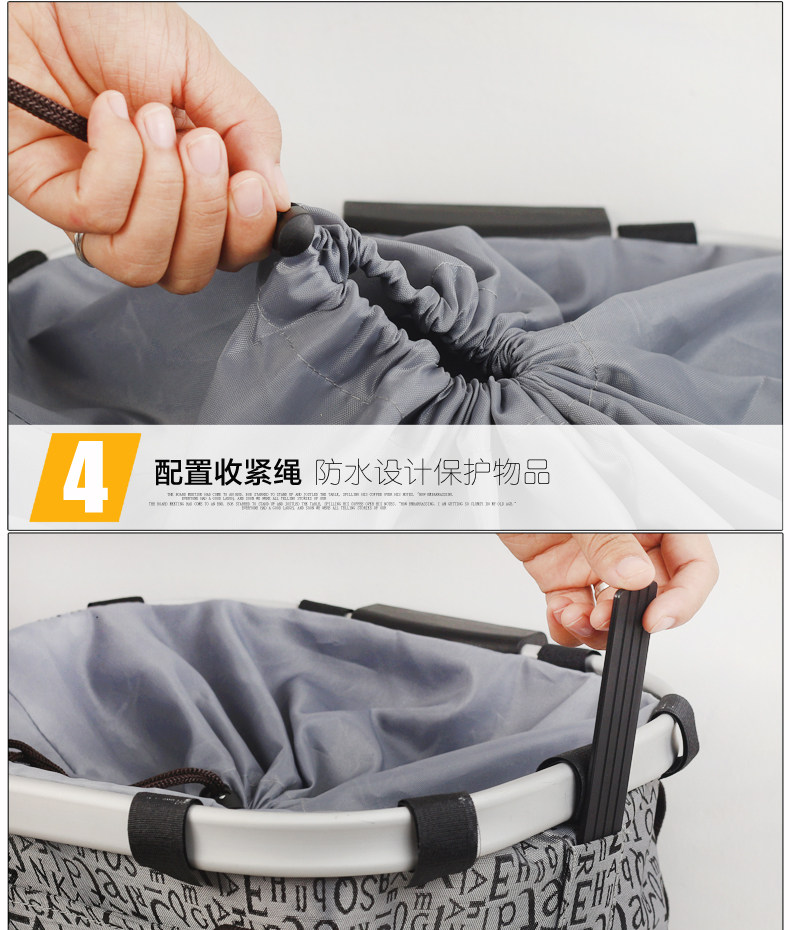 Panier pour vélo en toile - Ref 2263049 Image 18