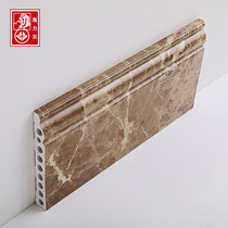  12cm skirting line European-style imitation marble skirting line Living room skirting line Stone-plastic foot line Edge wall sticker waterproof