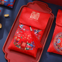 Tang embroidery new fabric wedding red envelope brocade magnetic red envelope wedding couple parents change red envelope