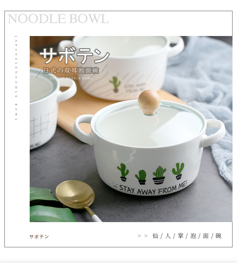 Mystery of ceramic terms rainbow such as bowl with cover student dormitory work lunch box lunch box cover glass salad bowl of soup bowl of my ears