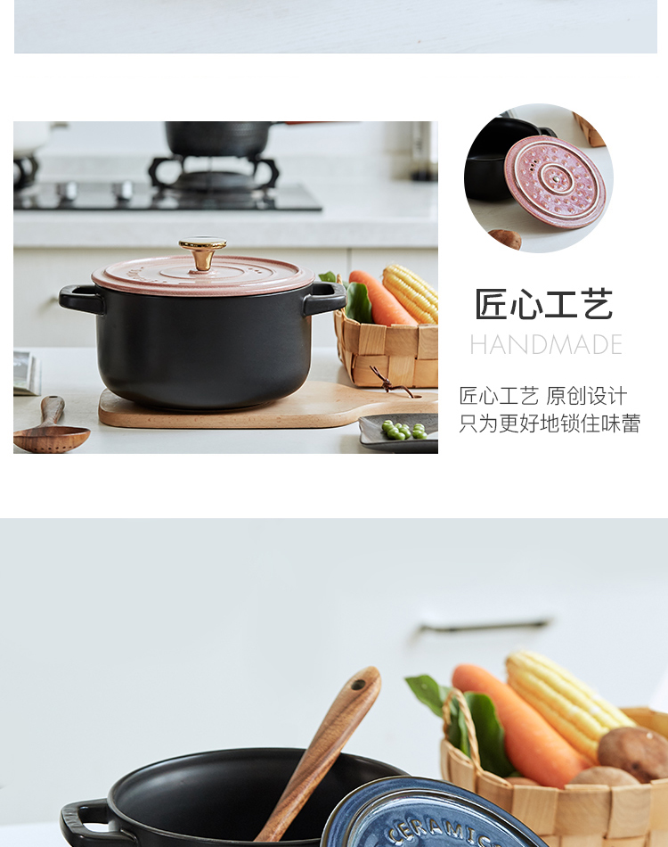 Variable sand pot fashion household health high - temperature ceramic size soup pot stew cooked porridge tasty casserole simmering