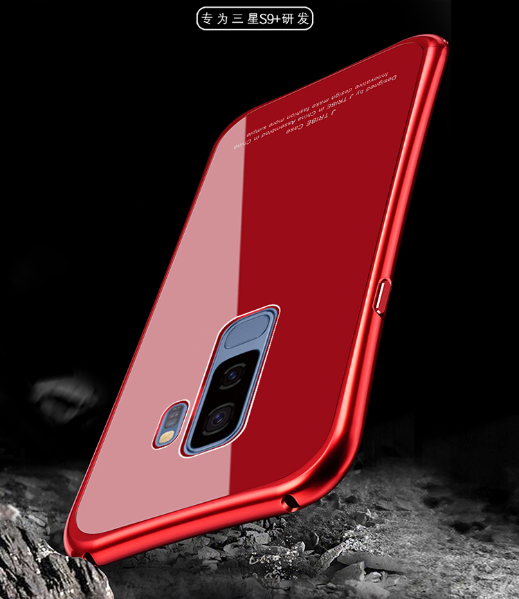 iy Rainbow Aluminum Metal Frame 9H Tempered Glass Back Cover Case for Samsung Galaxy S9 Plus & Galaxy S9