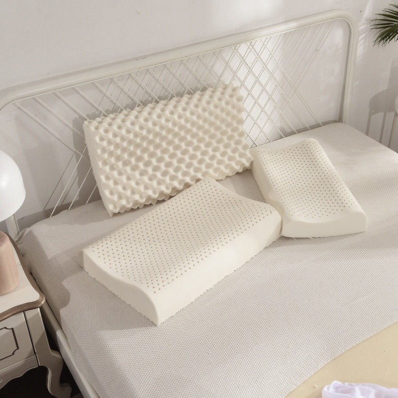 (Total) Natural latex pillow pillow core wolf tooth type high and low smooth type beauty particle type