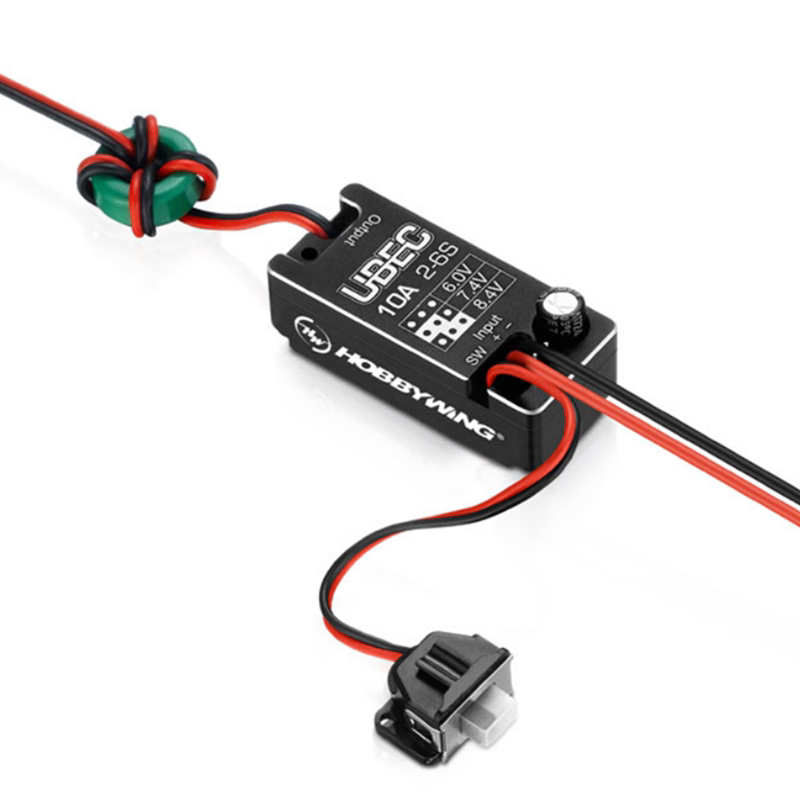 Hobbywing V2 Fully Waterproof Small Vehicle Ubec 2-6S Voltage Regulator Module 6/7.4/8.4V10A Hobbywing V2 Fully Waterproof Small Vehicle Ubec 2-6S Voltage Regulator Module 6/7.4/8.4V10A