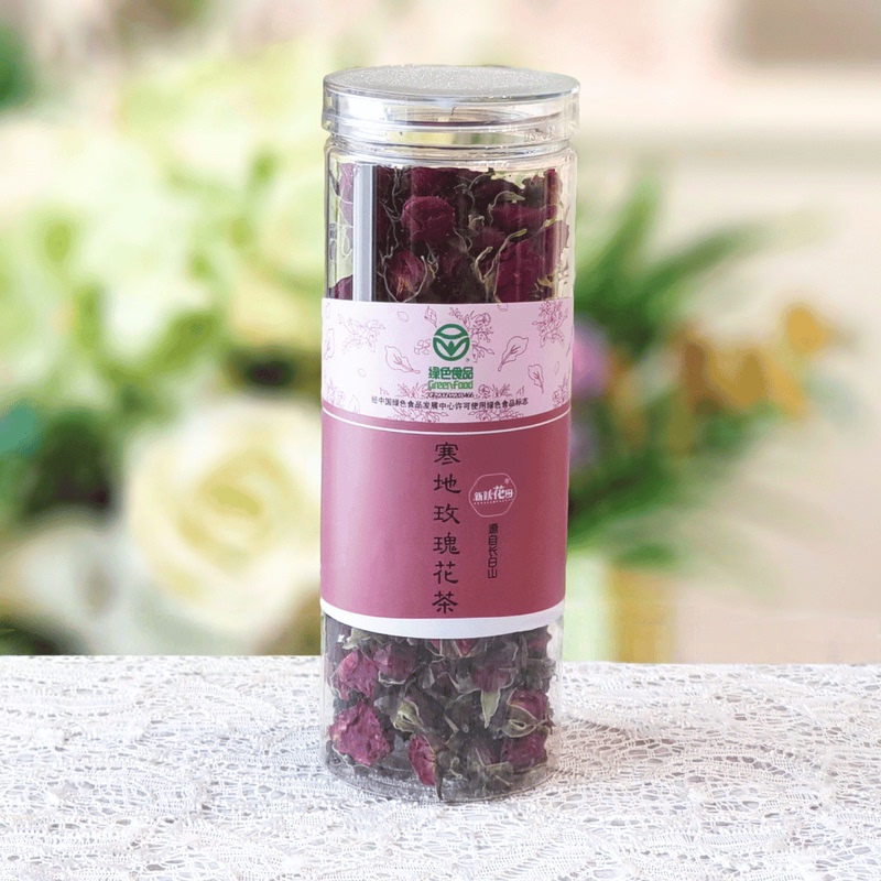 Xinyue Huatian Cold-Weather Rose Flower Crown Tea Green Food Dried Flower Tea for Brewing from Changbai Mountain, Northeast China Xinyue Huatian Cold-Weather Rose Flower Crown Tea Green Food Dried Flower Tea for Brewing from Changbai Mountain, Northeast China
