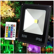 Highlight led floodlight outdoor waterproof colorful remote control light shining tree light high power 100W flood light advertising light