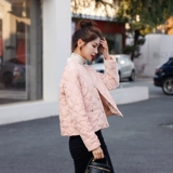 Демисезонный пуховик, куртка, в стиле Шанель