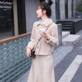 Демисезонная бархатная куртка, в стиле Шанель