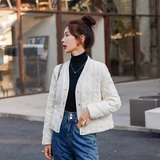 Демисезонный пуховик, куртка, в стиле Шанель