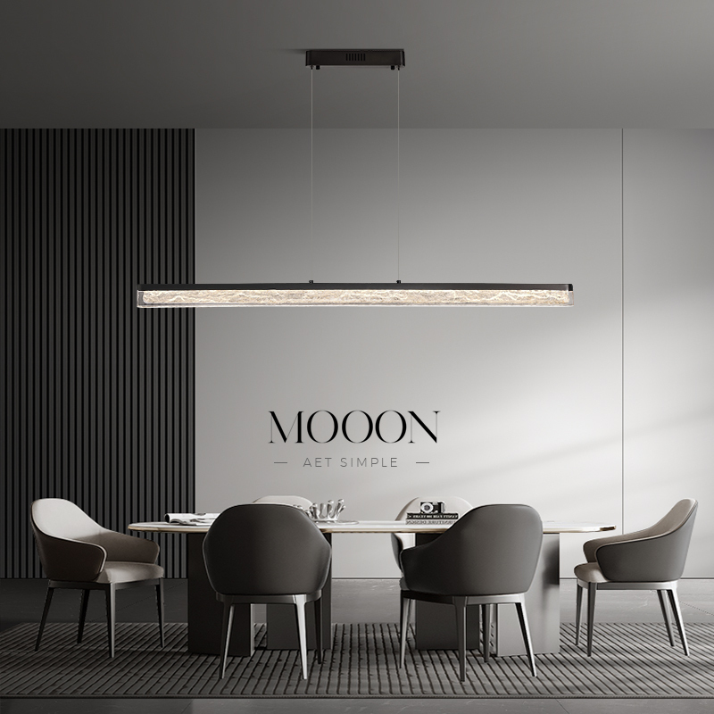All-Copper Restaurant Chandelier, Italian Minimalist Restaurant Linear Chandelier, Modern Simple Island Table Dining Table Lamp, Light Luxury and High-End Feel All-Copper Restaurant Chandelier, Italian Minimalist Restaurant Linear Chandelier, Modern Simple Island Table Dining Table Lamp, Light Luxury and High-End Feel