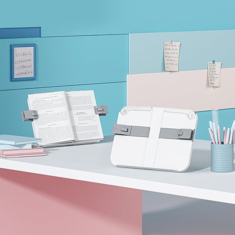 Children elementary school children's adjustable reading shelf telescopic bookshelves Desktop book Lipped desks reading fixed brackets-Taobao