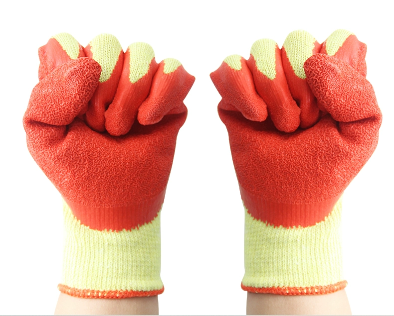 Găng tay bảo hộ lao động Xingyu Vega L215 nhúng nhựa dày dặn chống trượt dây cotton có keo dán cho công việc đích thực bao tay cách nhiệt