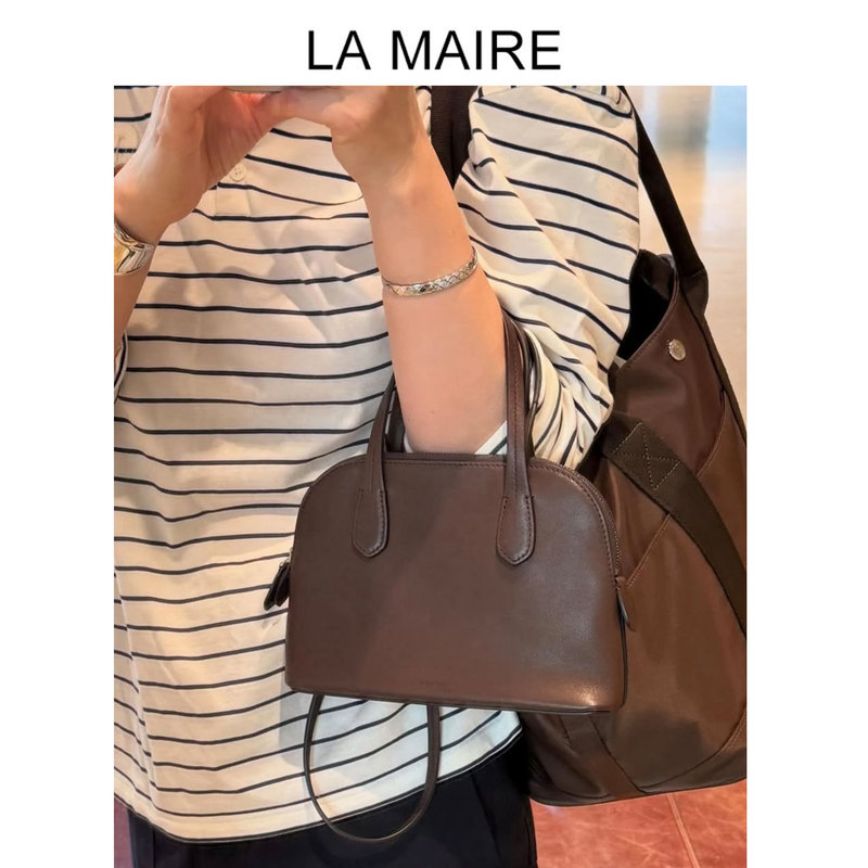 Hot Girl Row Style Ingrid Shell Bag Imported Saddle Leather Handbag Crossbody Bag Bolide Bowling Bag Hot Girl Row Style Ingrid Shell Bag Imported Saddle Leather Handbag Crossbody Bag Bolide Bowling Bag