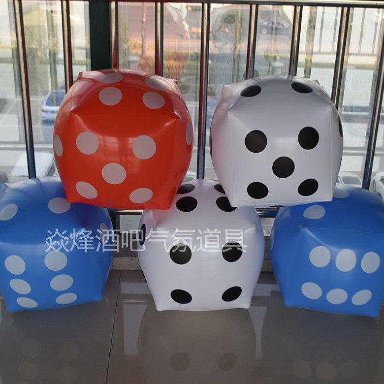 Bar Atmosphere Props Inflatable jack Hammer Fun Props Inflatable Wolf Tooth Stick Big Dice 30x30 Inflatable Toy