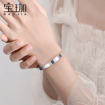 9999 pure silver bracelet woman 2021 new fashion young Foot Silver Bracelet Sub opening solid vegan ring silver ornament