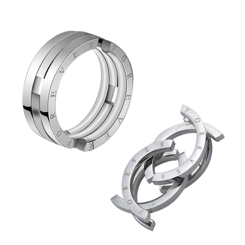 Bague mixte en Acier au titane - Ref 3087918 Image 5