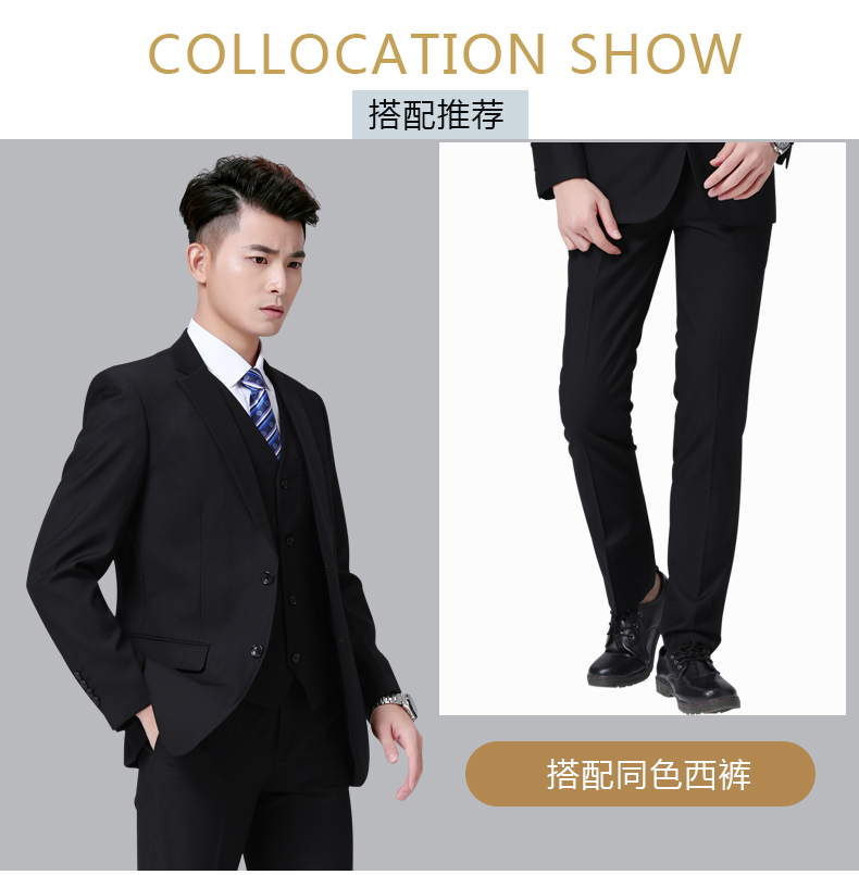 Trang phục nam chuyên nghiệp phù hợp với phiên bản Hàn Quốc của trang phục chuyên nghiệp tự tu trang phục công sở cổ áo trắng phỏng vấn quần áo công sở nam thu đông - Suit phù hợp áo comple