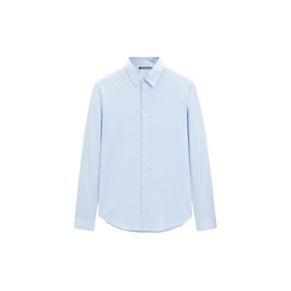 T Men's Clothing Cut Label Spring and Autumn Long Sleeve Shirt with Embroidered Pattern Business Casual Shirt B1436/Bq21