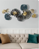 Iron Art Wall-mounted Light Lavish Wall Decoration Background Wall Creativity Lotus Rear Modern Bedroom Living Room Pendant Solid Wall Decoration