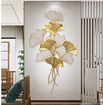 Living Room Wall Decorations Iron Art Leaves Hung bedroom Sofa Background Wall Decoration Pendant Genguan Solid Wall Decoration