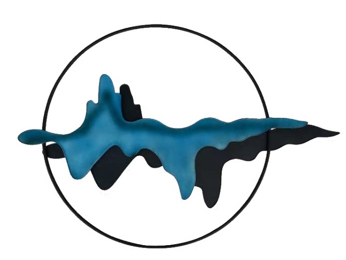 New Chinese Creative Shadow Shadow Shadow Wall Decoration Hotel Metal Wall Decoration