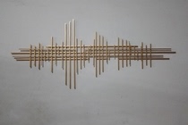 Eurostyle Metal Iron Art Stereogeometric Abstract Decorative Wall Accessories Weave Wall-hung Hotel Clubhouse Art Soft Fitting Wall Accessories