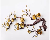 Wall Decoration Wall Wall Decoration Creative Jade Orchid Home Handicraft Hotel Living Room Iron Art Pendant Background Wall